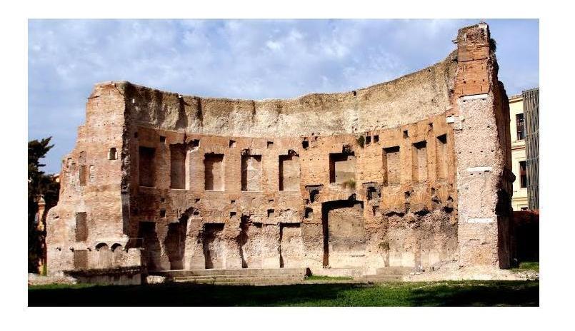 trajan baths ruins