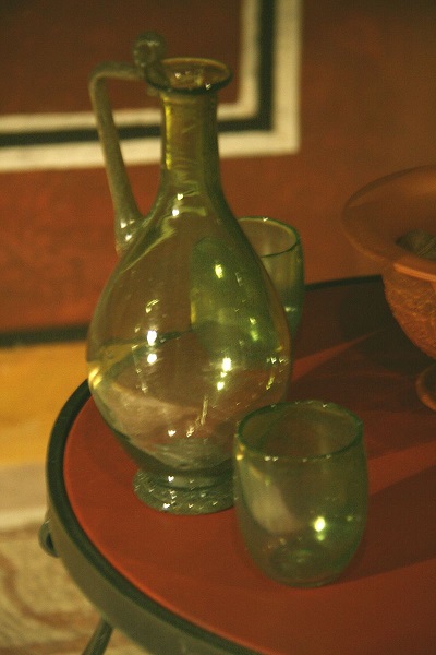 ancient roman glass pitcher