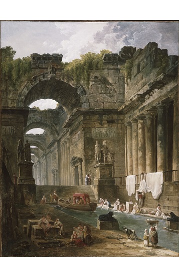 hubert robert roman baths