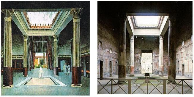 roman atrium pompei