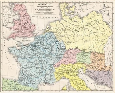 roman empire map germania