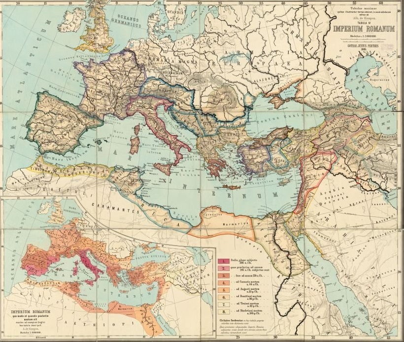 roman empire map north africa