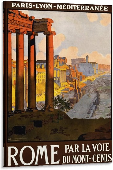 vintage poster rome